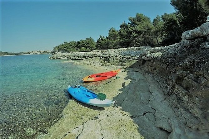 1.5-hour Clear Kayak Rentals: Explore Verudela Cave & Islands - Paddling across Stoja Bay