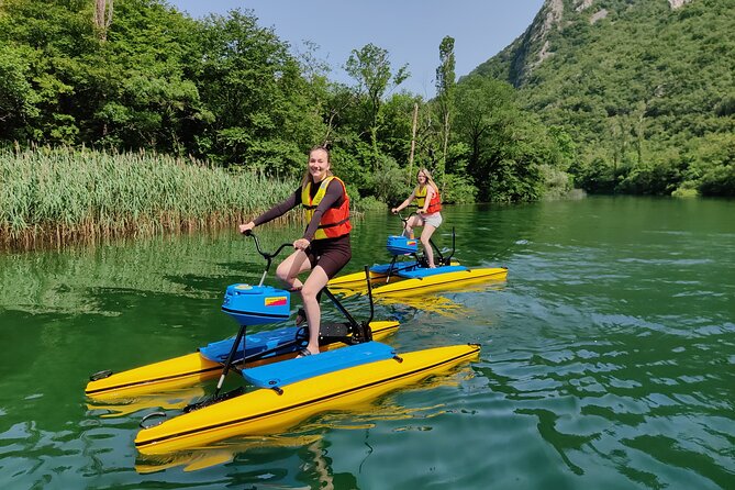 1 st Waterbike Safari in the World - Starting near Podašpilje in the Cetina River Park