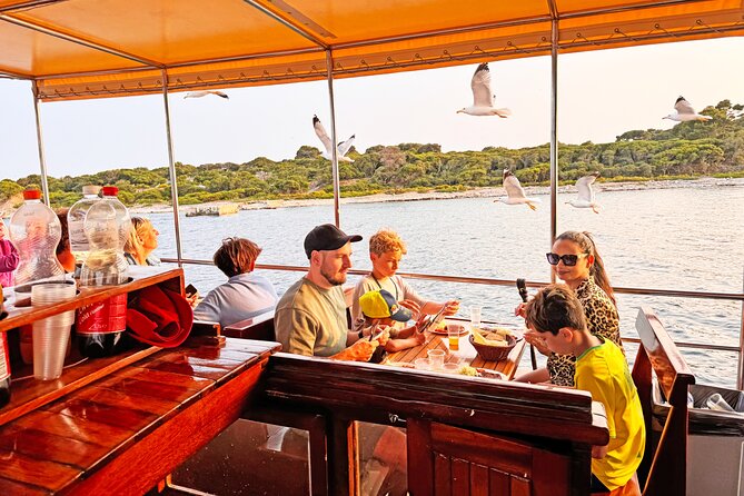 2-Hour Dolphin Guided Safari NP Brijuni from Fazana - Boat Galeb and the private-table setup