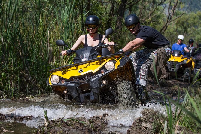 Atv-Quad Safari Kojan Koral with Transport from Dubrovnik - Getting set up with the Can-Am quads