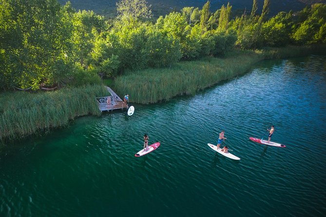 Bacina Lakes Stand-Up Paddle Board Tour - The Return Paddle and Beach Bar Finish