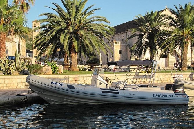 Blue and Green Cave Speedboat Excursion from Hvar Town - Speedboat comfort, shade, and sea conditions