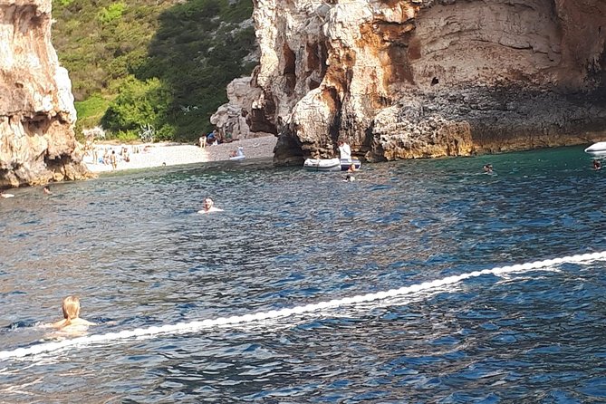 Blue Cave and Hvar island - five island tour from Split - Stiniva Cove, a dramatic stop on Vis