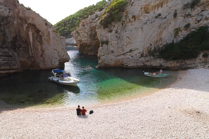 Blue Cave and Pakleni Islands group Tour from Hvar - Stiniva Cove and the short swim ashore
