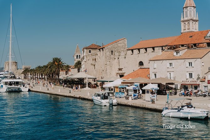 Blue Lagoon & Wine tasting - 3 islands tour - The view toward UNESCO-protected Trogir