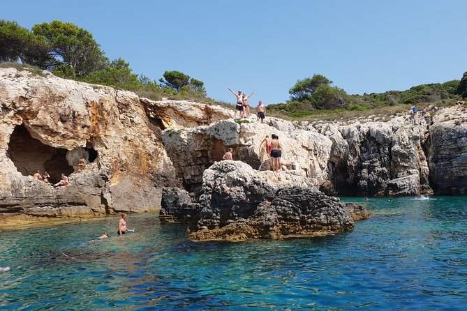 Boat tour swimming snorkeling south Istria Kamenjak Premantura - The Cave of Kamenjak and its clear water