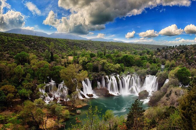 Bosnia Day Trip: Mostar and Kravice Waterfalls by Luxury Minibus - Kravice Waterfalls in a 45-minute visit