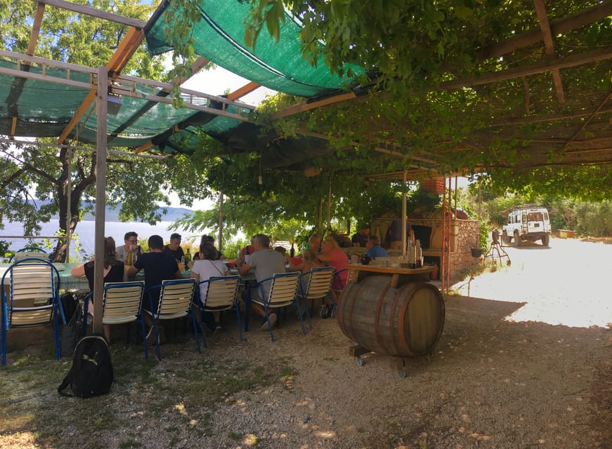 Brač: Island Exploration Tour by Four-Wheel Drive Jeep - Zlatni Rat is the refreshment stop