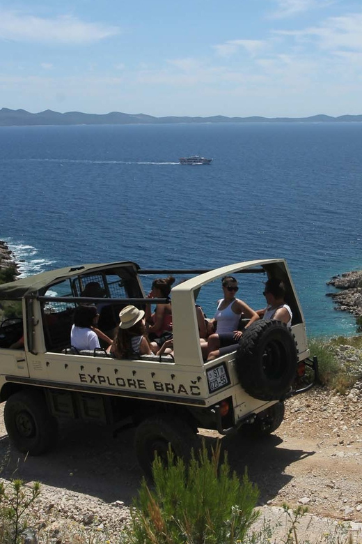 Brač: Island Exploration Tour by Four-Wheel Drive Jeep - Vidova Gora delivers the big view