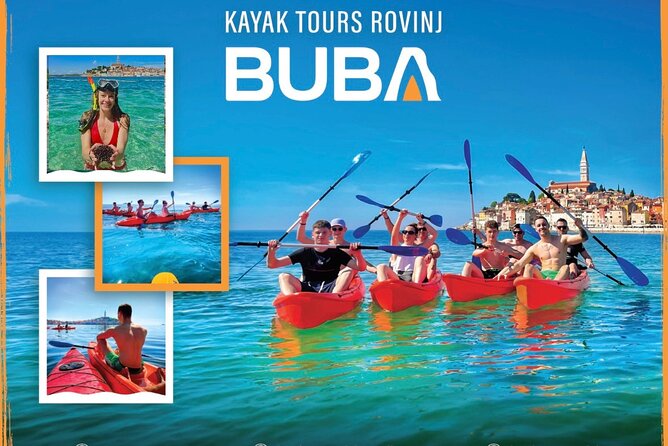 BUBA-Kayak Tours Rovinj FREE-drinks,pictures,snorkeling equipment - Reaching Sveta Katarina Island