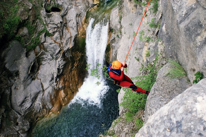 Canyoning advanced on Cetina river from Omiš - Getting fitted with canyoning equipment