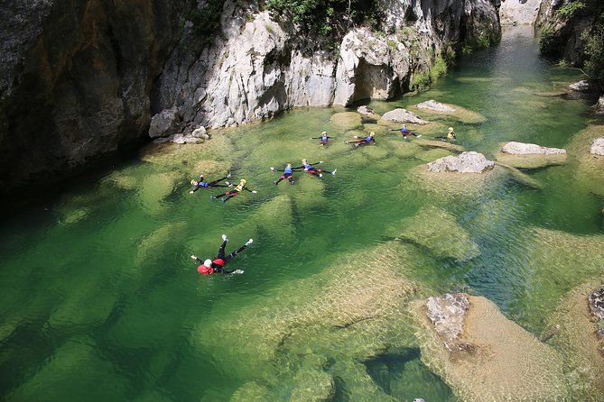 Canyoning on Cetina River Adventure from Split or Zadvarje - Safety briefing and the first steps into the river