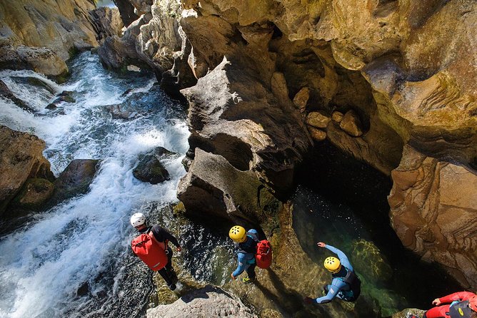 Canyoning on Cetina River Adventure from Split or Zadvarje - Swimming beneath waterfalls and through natural pools