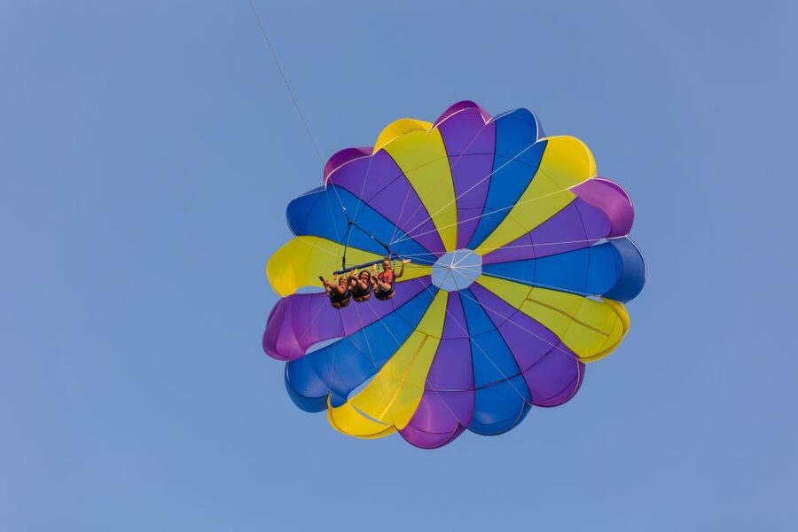 Cavtat: Parasailing - How the timing works for a group of four