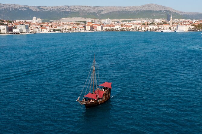 Columbo's Pirate Ship "Santa Maria" - Split Panoramic & Sunset Tour - Bacvice Beach and the shallow waters of picigin