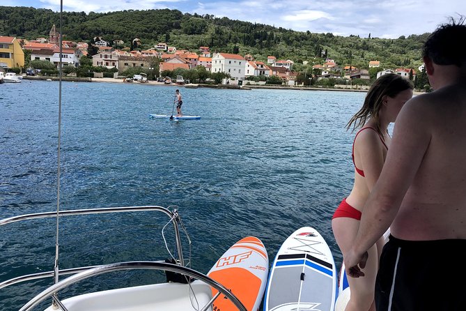 Daysailing & SUP experience - Leaving Zadar and passing the Greeting to the Sun