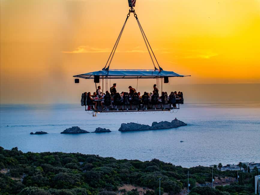 Dinner in the Sky Dubrovnik - Choosing between sunset, lunch, and the Croatian tasting menu