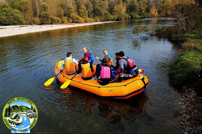 Drava Rafting Safari - The safety briefing and raft launch