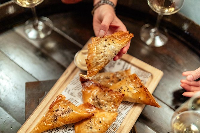 Drinks & Bites in Dubrovnik Private Tour - Prijeko Street, a producer-owned wine bar, and vegetable bruschetta