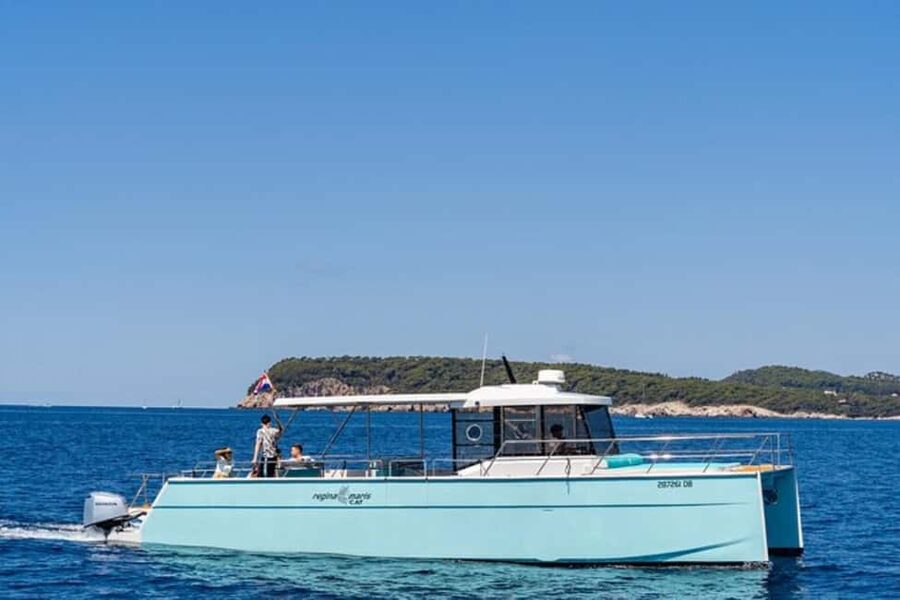 Dubrovnik: Blue Cave Catamaran Tour with Drinks and Snorkel - Drinks, music, and what to bring