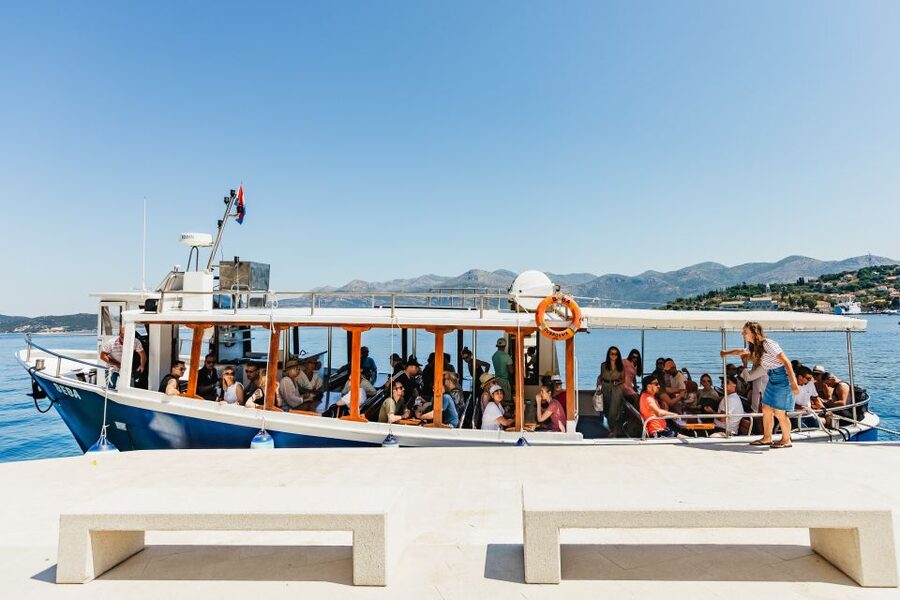 Dubrovnik: Elaphite Island Cruise w/ Drinks & Optional Lunch - Leaving Dubrovnik by boat