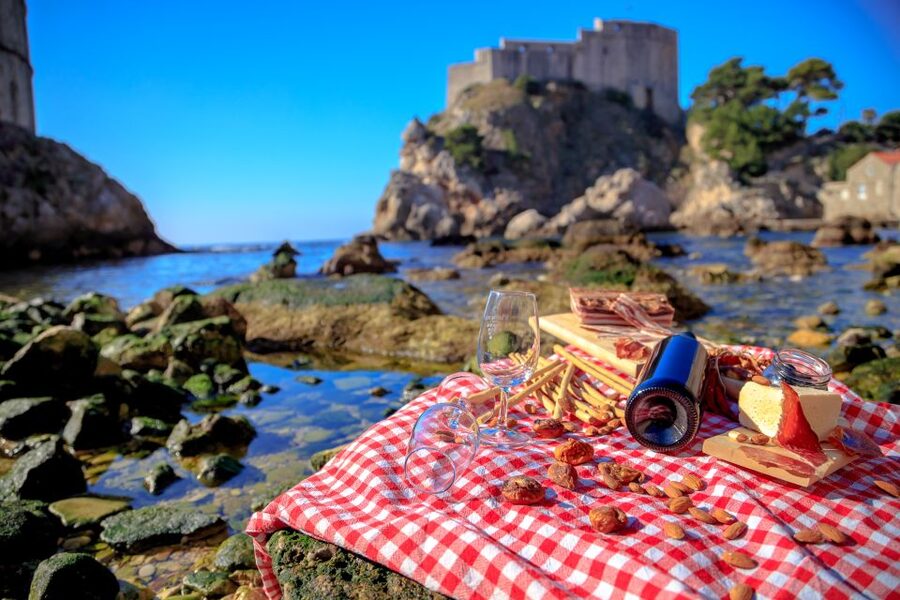 Dubrovnik Gastronomy: 3-Hour Food and Wine Tour - Dessert inside the old walls