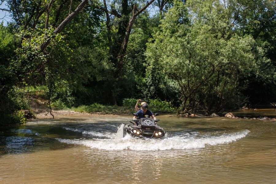 Dubrovnik: Kojan Koral ATV Quad Safari with transport - The 15-minute safety briefing and Can-Am quads