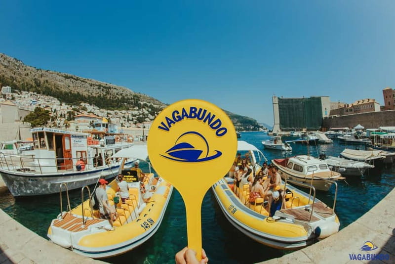 Dubrovnik: Morning Blue Cave speedboat tour with drinks - Leaving Dubrovnik with the city walls behind you