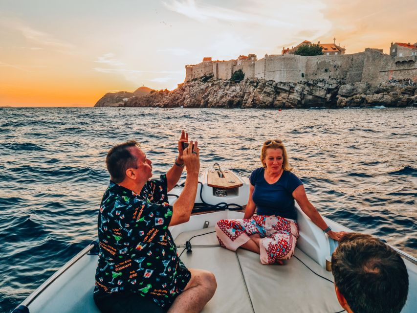 Dubrovnik: Private Boat Cruise at Sunset with Champagne - Drinks, snacks, and what the inclusions mean