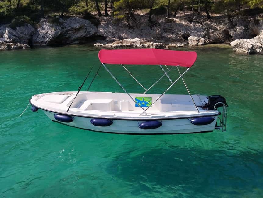 Dubrovnik: Rent a fun and easy to use boat without license - Šunj Beach and the appeal of a sandy stop