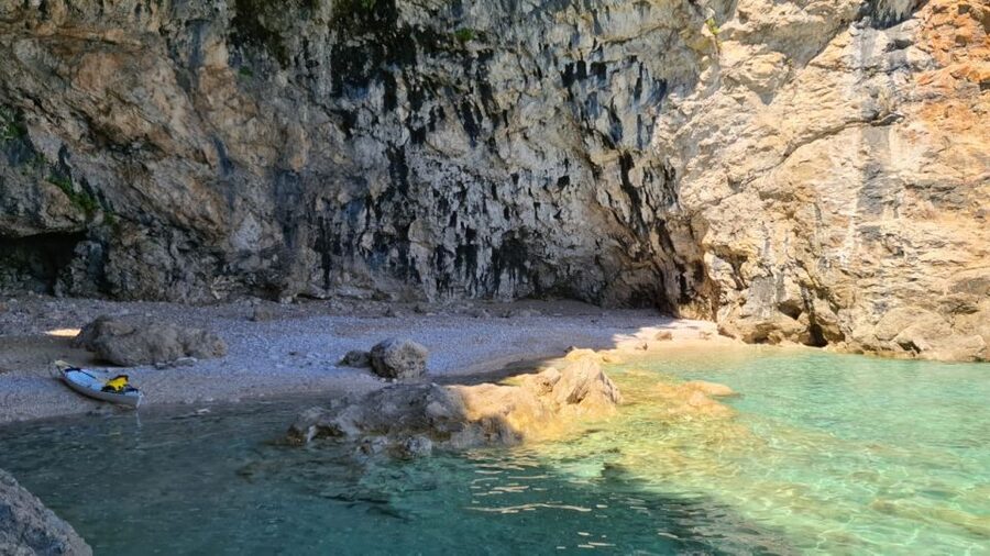 Dubrovnik: Sea Kayaking Half-Day Tour - Betina Cave and the 20-minute Adriatic break