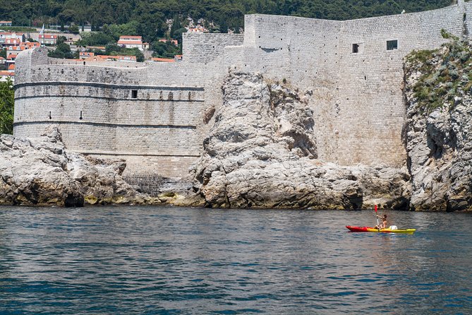 Dubrovnik: Sunset Kayaking & Snorkeling with water &wine - Lokrum from the outside