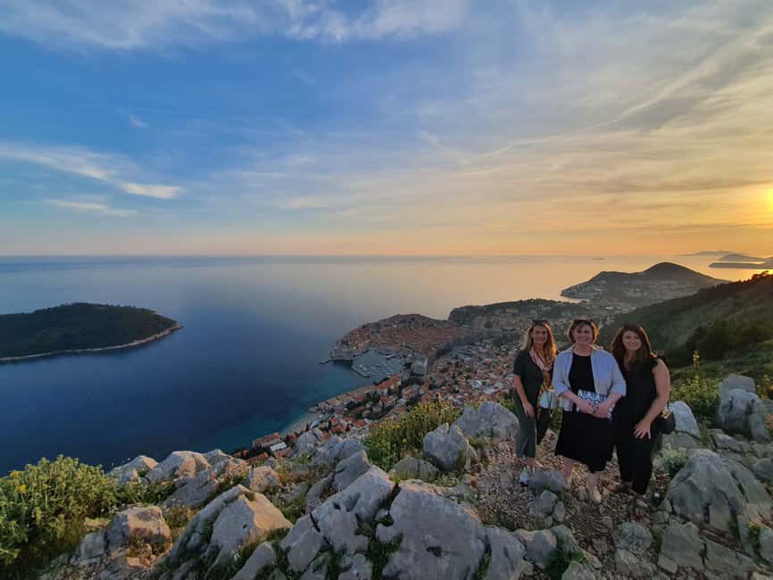 Dubrovnik Sunset Mountain Tour With Wine - Guides, driving, and the small-group feel