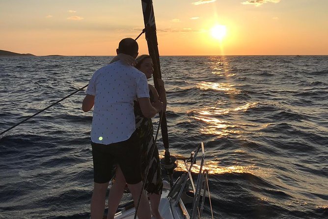 Experience Romantic Sunset Sailing on modern 36ft sail yacht from Zadar - Passing the University and waterfront sights