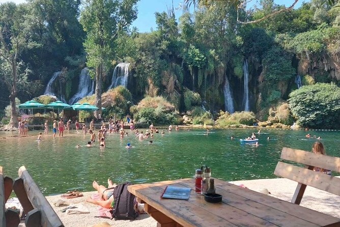 Explore Mostar, Ston and Kravice Waterfalls ( Small Group ) - Kravice Waterfalls: beautiful, cold, and short on time