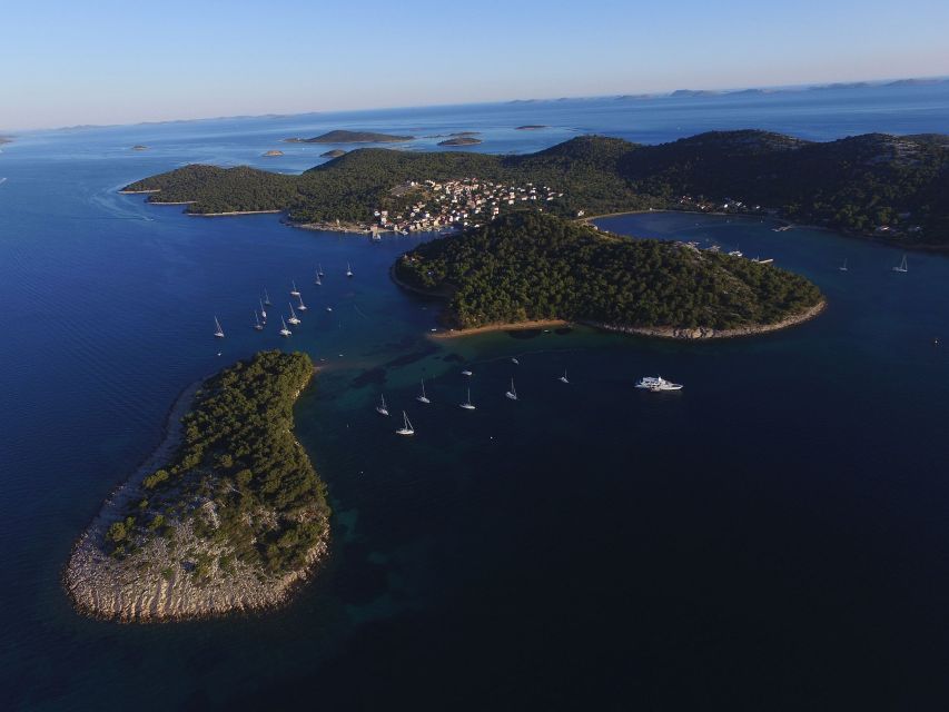 From Biograd: Golden Island of Vrgada Trip with Lunch - Leaving Biograd on the boat Nenad