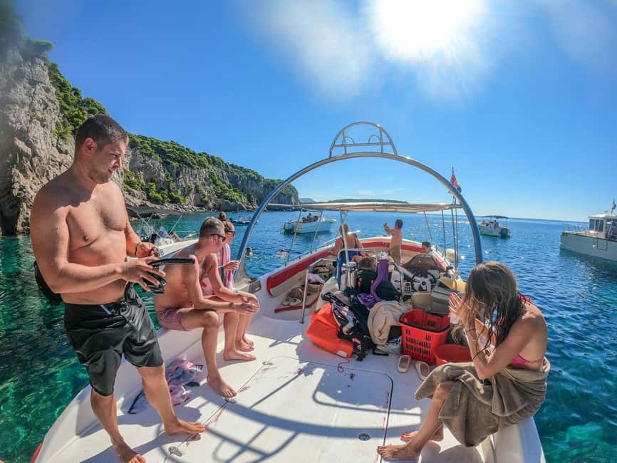 From Dubrovnik: Elaphiti Islands & Blue Cave Speedboat Tour - Sunj Beach on Lopud