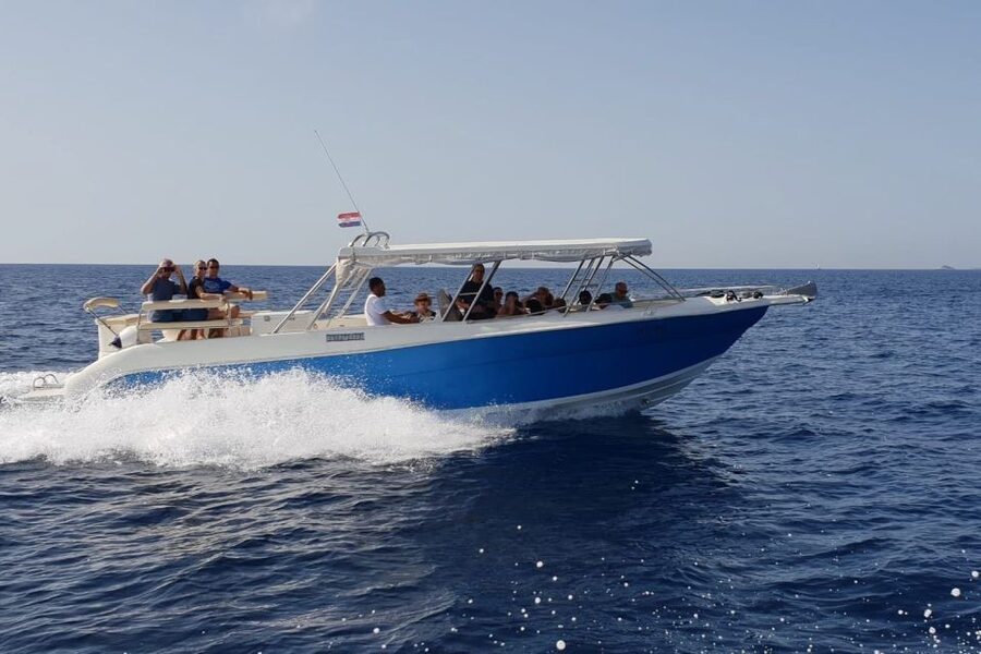 From Hvar: Blue and Green Cave Day Tour - The speedboat ride from Hvar