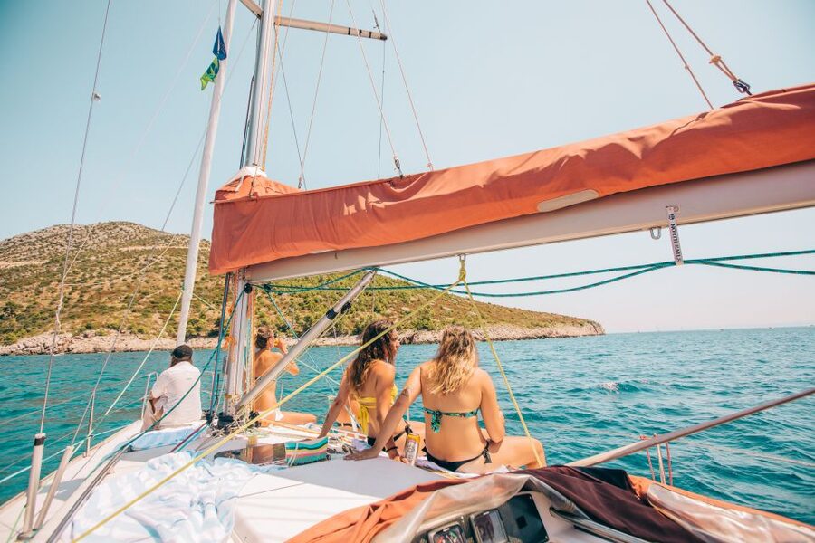 From Hvar: Boat Tour to Pakleni Islands on a Comfort Yacht - The second bay and a more relaxed hour afloat