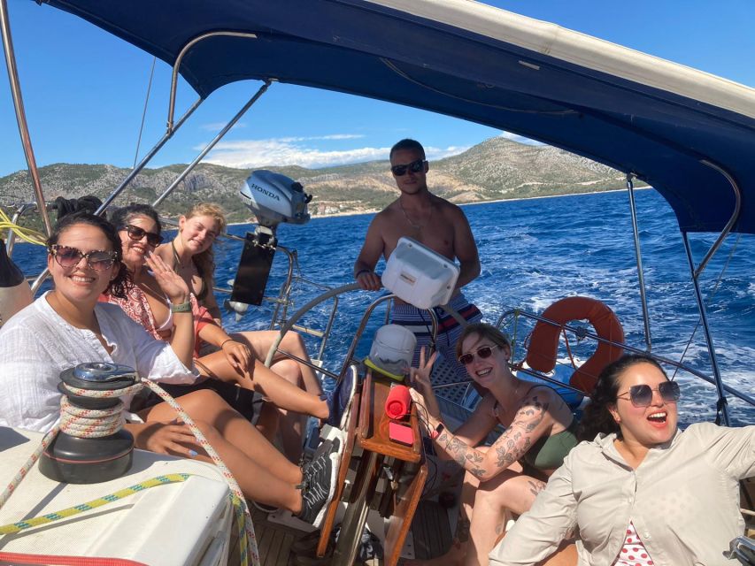 From Hvar: Pakleni Islands & Red Rocks Comfort Sailboat Tour - Dubovica Beach and another swim