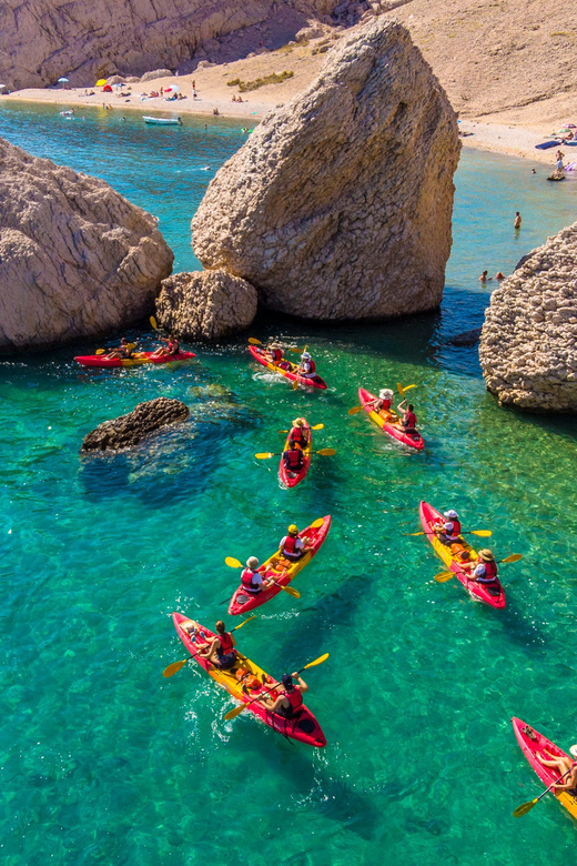 From Metajna/Novalja: Pag Bay Guided Sea Kayaking Tour - Paddling toward Sušac beneath Stogaj and Teplica