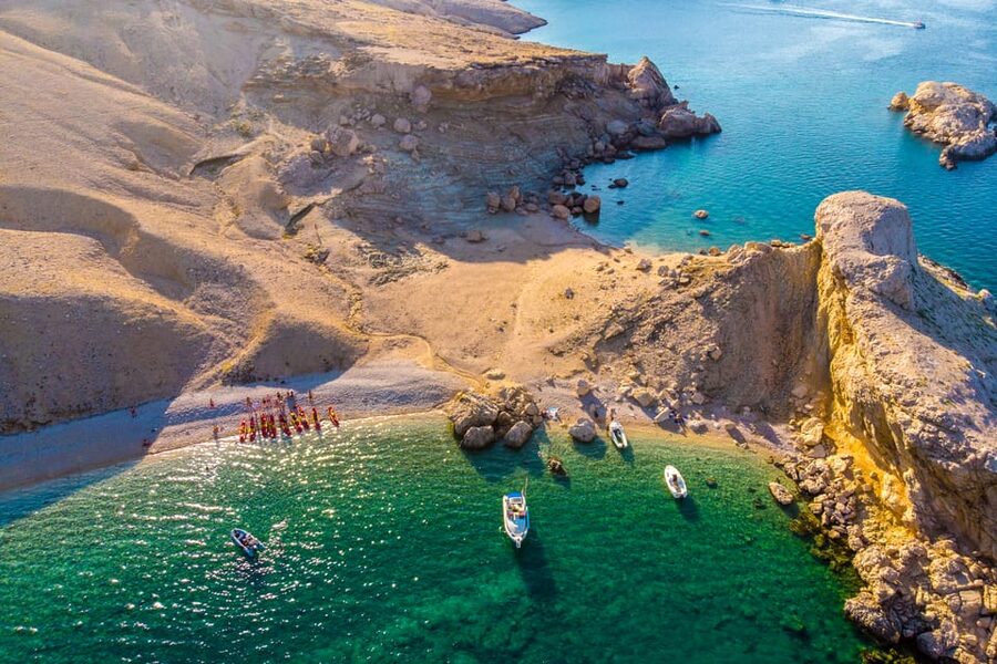 From Metajna/Novalja: Pag Bay Guided Sea Kayaking Tour - Beriknica Beach and Pag’s three sea rocks