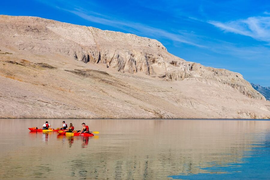 From Metajna/Novalja: Pag Bay Guided Sea Kayaking Tour - What the paddling feels like in practice