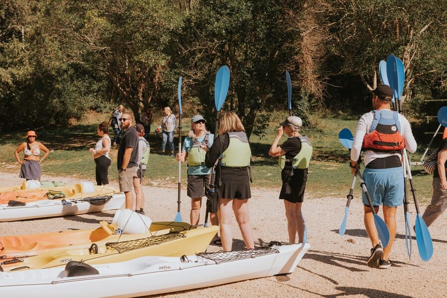 From Poreč: Lim Bay Sea Kayaking Day Trip - A small group can change the whole outing