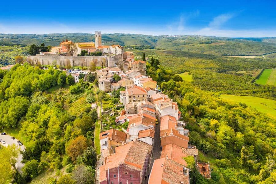 From Rovinj: Istria Day Tour to Poreč, Grožnjan & Motovun - Poreč: a coastal start with one major treasure