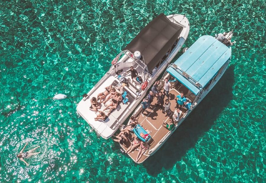 From Split: Blue Cave & 5 Islands Amazing Speedboat Tour - The final swimming stop before Split