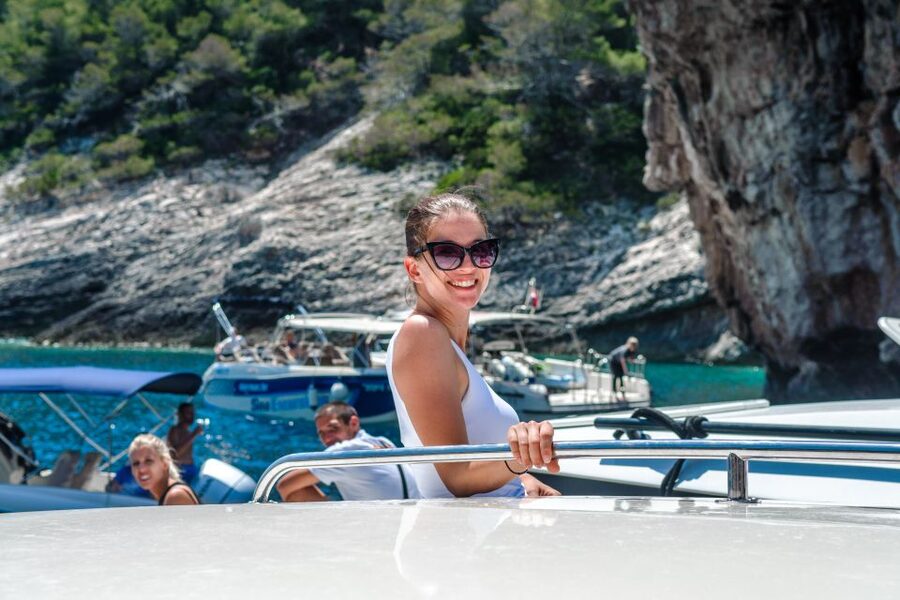 From Split: Blue Cave and Hvar Guided Tour by Luxury Boat - One hour in Hvar City