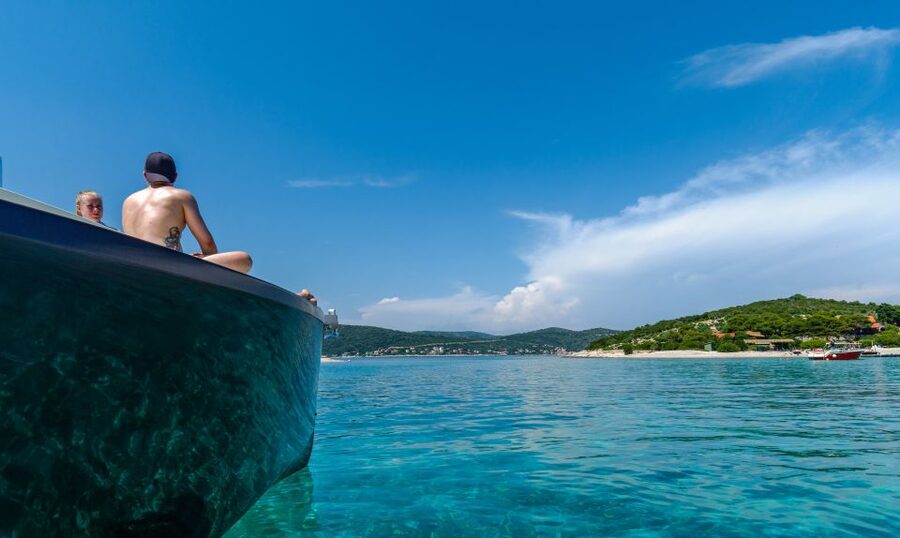 From Split: Blue Cave and Hvar Guided Tour by Luxury Boat - Leaving Split on a luxury speedboat