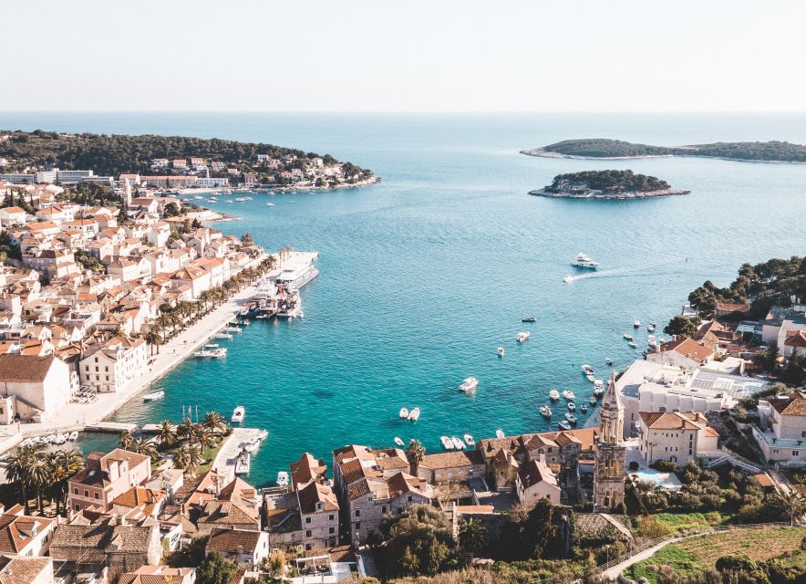 From Split: Blue Cave & Coastal Highlights Private Boat Tour - Hvar’s streets, harbor, and fortress views