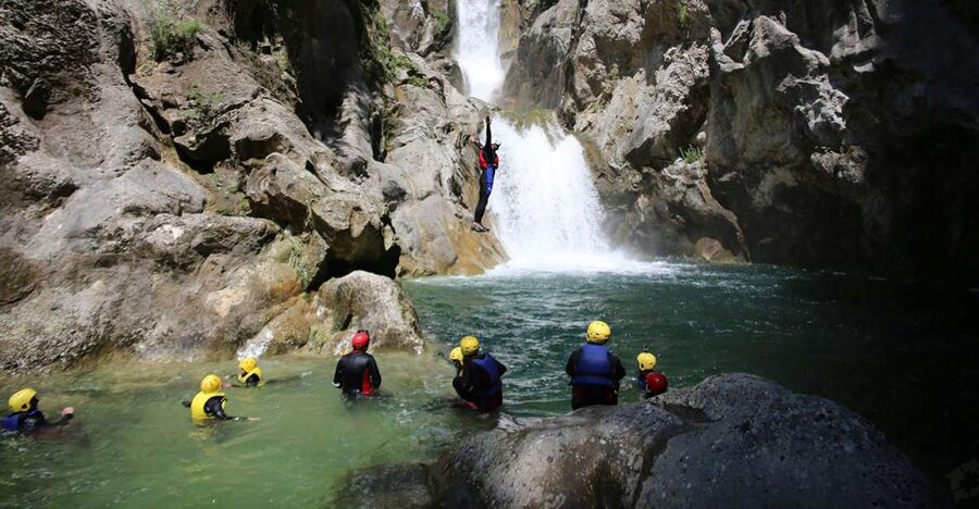 From Split: Canyoning on the Cetina River - Gubavica waterfall and the underground sections